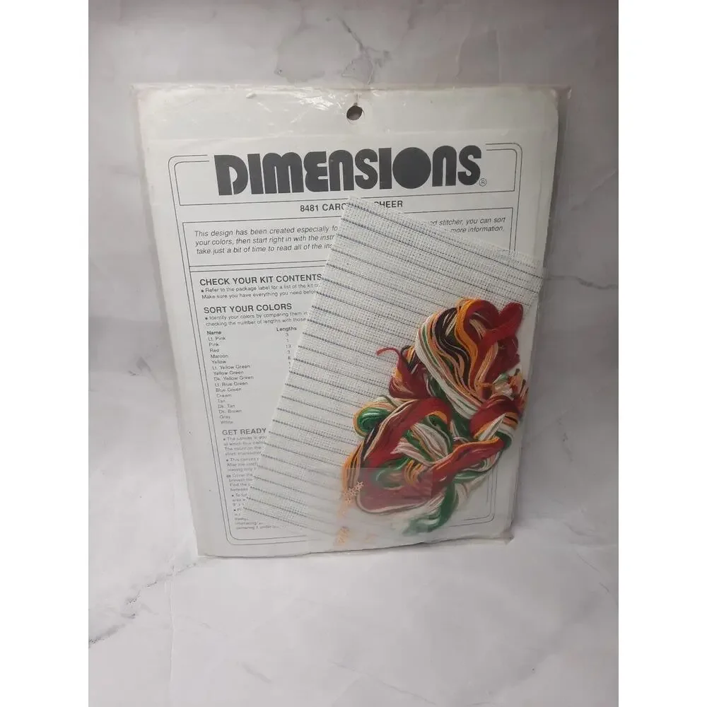 Vintage Dimensions Waste Canvas Design Wearable Carousel Cheer 8481 Christmas